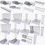 3D Rebars of Walls Foundations Floors Columns Beams v1 model