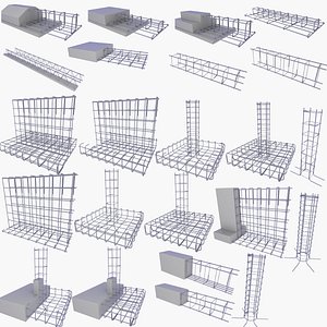 Rebars of Walls Foundations Floors Columns Beams v1