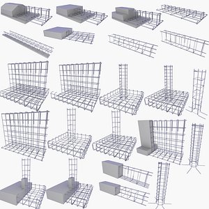 Rebars of Walls Foundations Floors Columns Beams v1