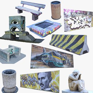 3D Street elements scanned III