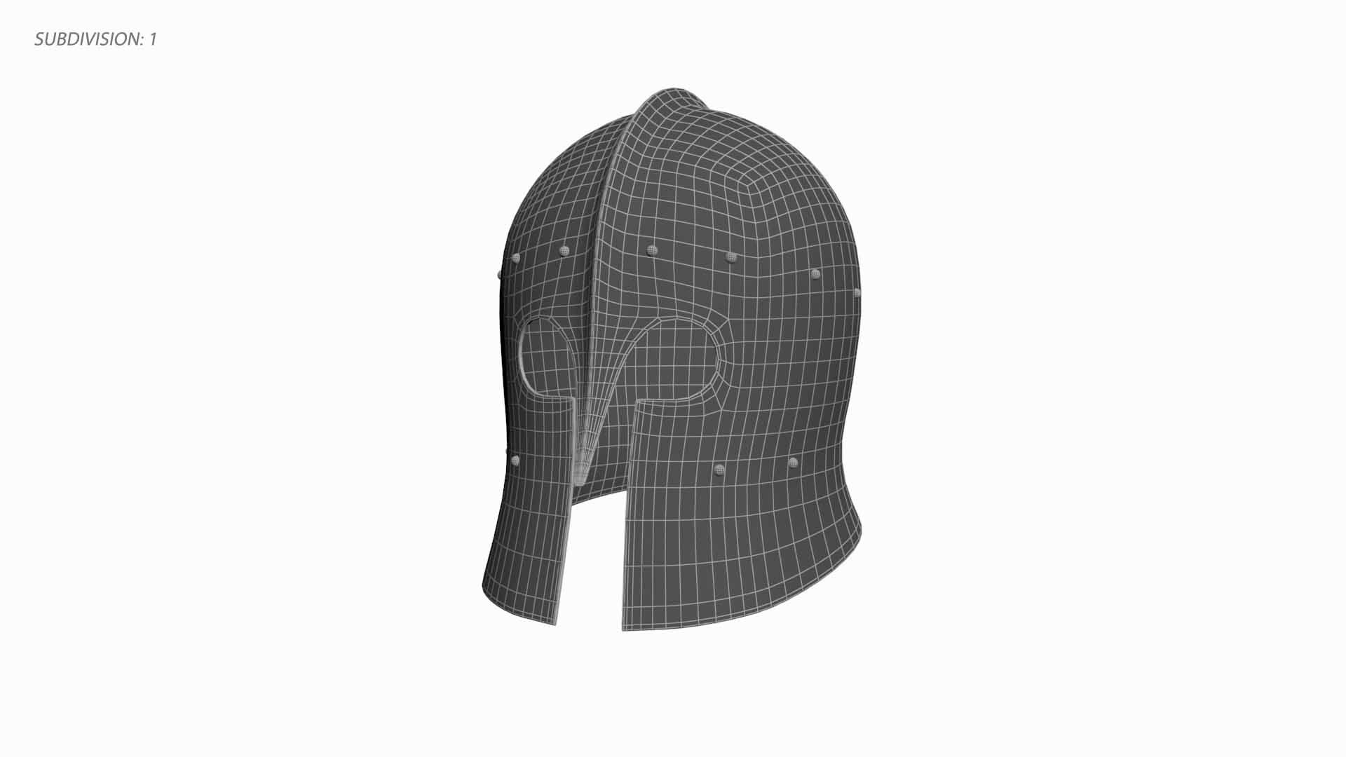 Barbute Helmet 3D - TurboSquid 2188950