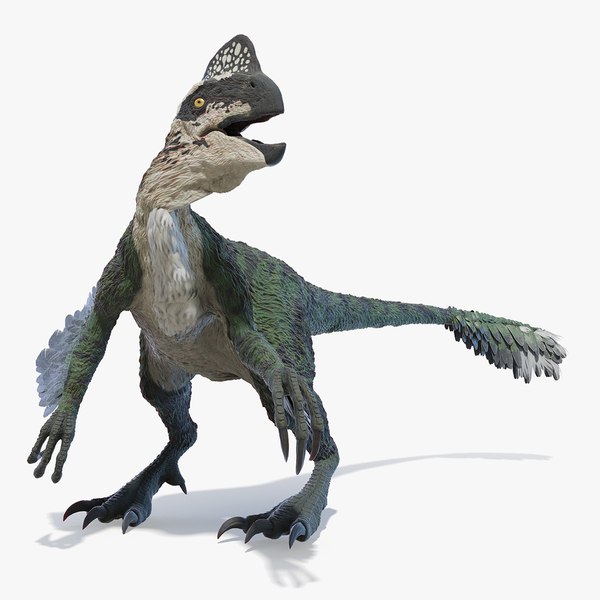 Desenho Realista Oviraptor Com Ovo Ilustração Para Enciclopédia