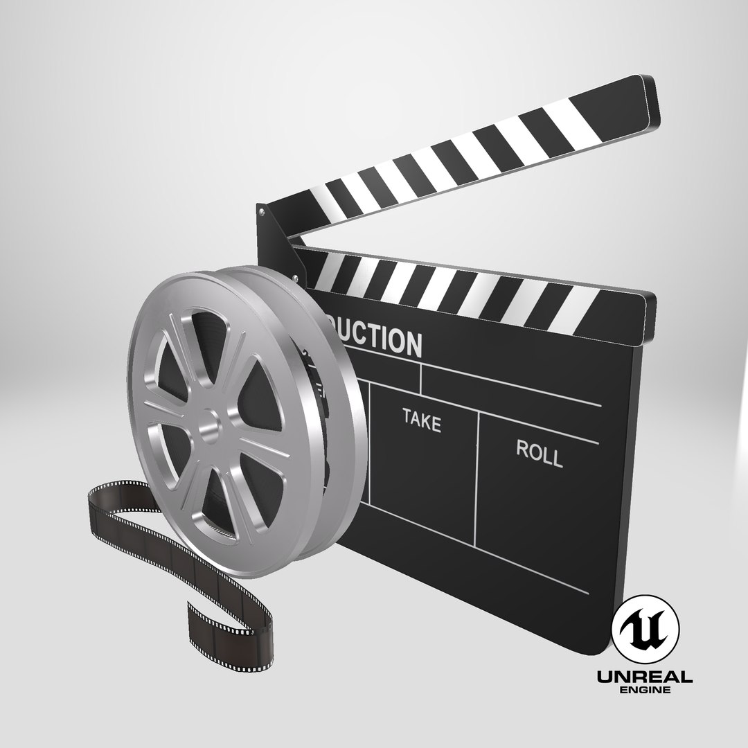 3D Film Reel And Clapperboard Set https://p.turbosquid.com/ts-thumb/uA/Vxt8vw/Hu/stemcell_unreal_render/png/1710608273/1920x1080/fit_q87/a096f887237bce72683e29778ef1d8c58f25e37f/stemcell_unreal_render.jpg