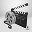 Film Reel And Clapperboard Set