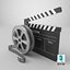 Film Reel And Clapperboard Set