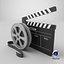 Film Reel And Clapperboard Set