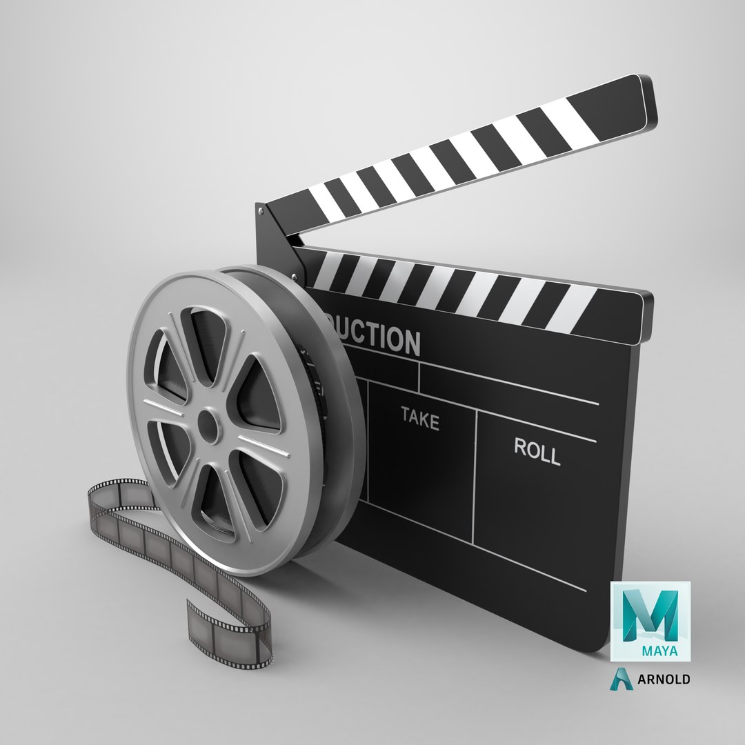 3D Film Reel And Clapperboard Set https://p.turbosquid.com/ts-thumb/uA/Vxt8vw/V3/stemcell_maya_arnold_render/png/1710608262/1920x1080/fit_q87/b310e79f34cb5f811188a4560f5e822b89e374da/stemcell_maya_arnold_render.jpg