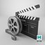 Film Reel And Clapperboard Set