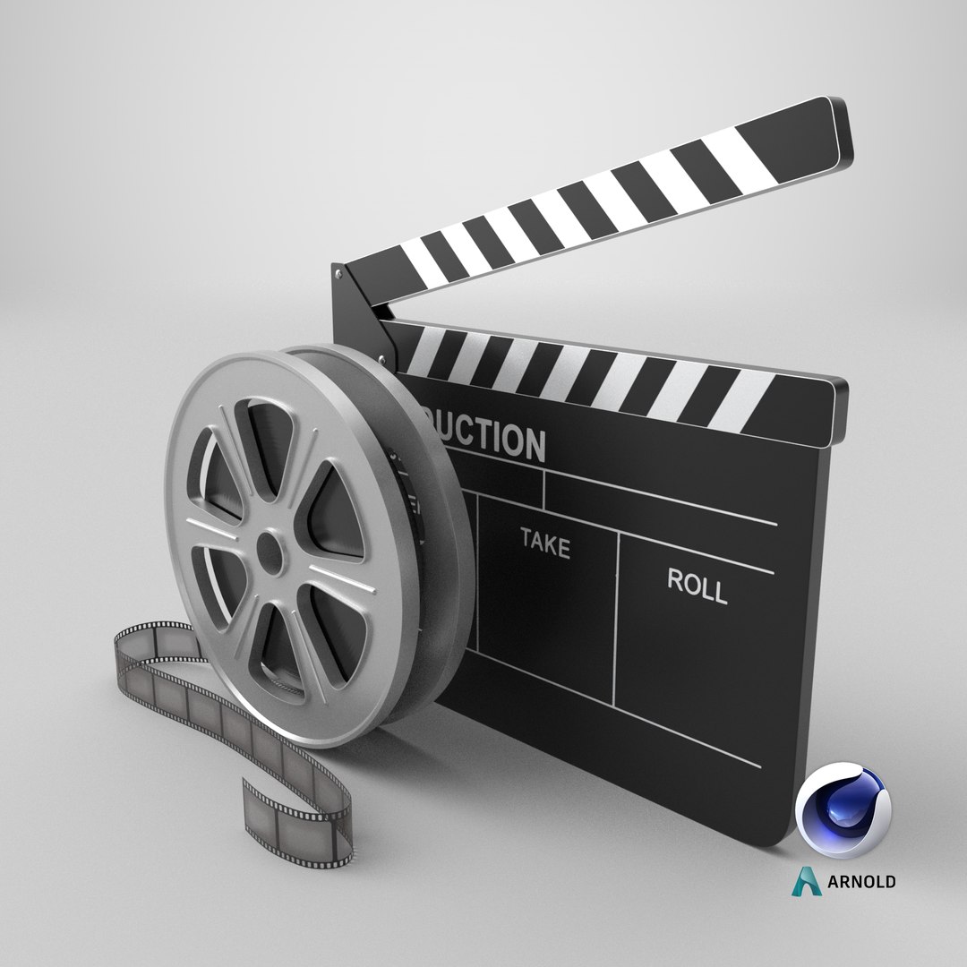 3D Film Reel And Clapperboard Set https://p.turbosquid.com/ts-thumb/uA/Vxt8vw/jf/stemcell_cinema_4d_arnold_render/png/1710608265/1920x1080/fit_q87/571f76b3bc85f5960d51abcfc69e227ee2d0adec/stemcell_cinema_4d_arnold_render.jpg