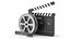 Film Reel And Clapperboard Set