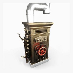 3D vintage boiler model