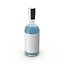 Blue Dry Gin Bottle