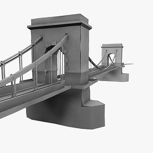 Budapest Chain Bridge from Paper 3D model