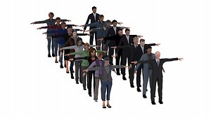 collection 3d men and women model