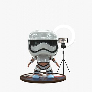 3D model Funko Pop StormTrooper