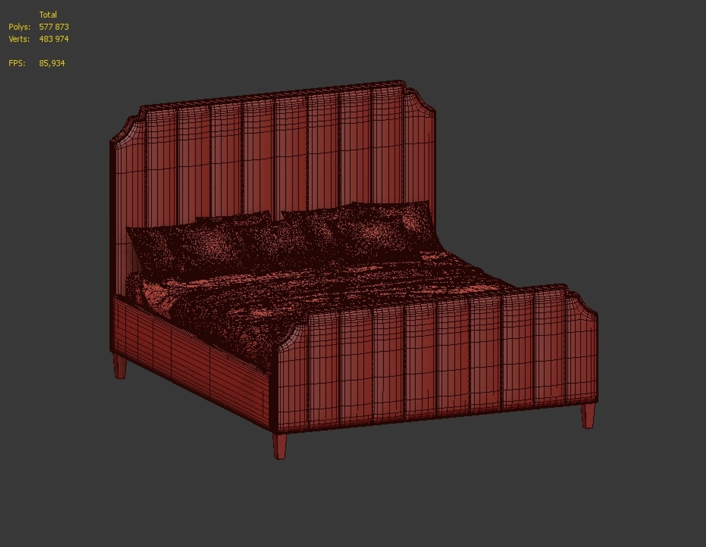 Tory Bed 3d Turbosquid 1579159 4355