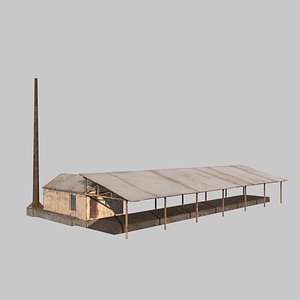 3D model small deport station