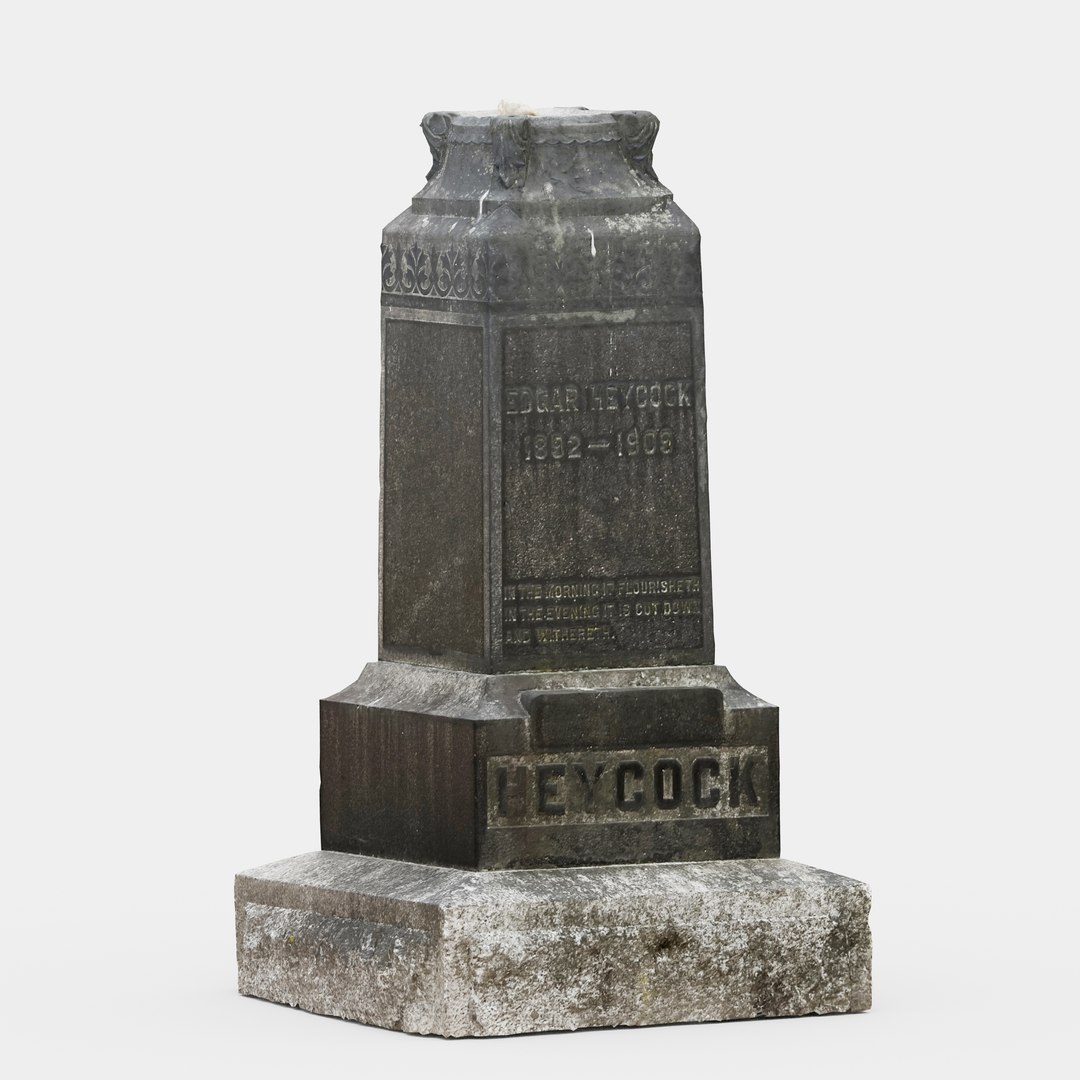 3d Scanned Tombstone 01 3D Model - TurboSquid 1993950
