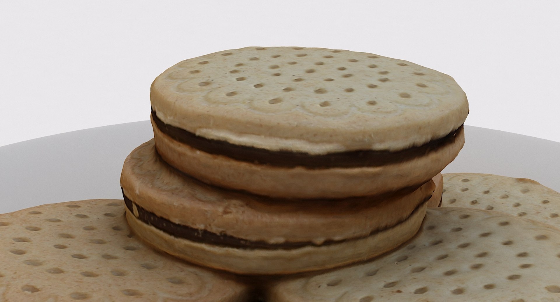 Chocolate Cookies 3D Model - TurboSquid 1329205