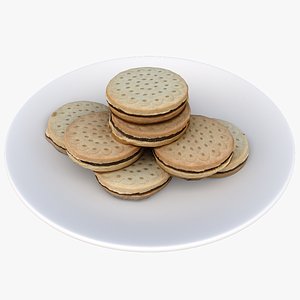 chocolate cookies 3D model