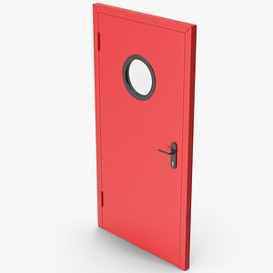 Red Metal Door