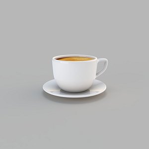 coffee cup with coffee v1 model