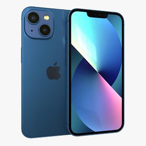 3D model Apple iPhone 13 Blue