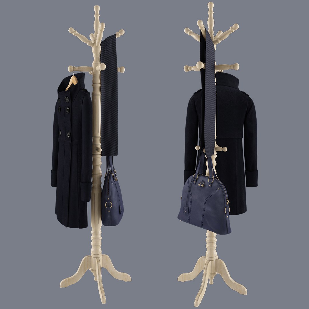 3d Rack Coat Bag Scarf