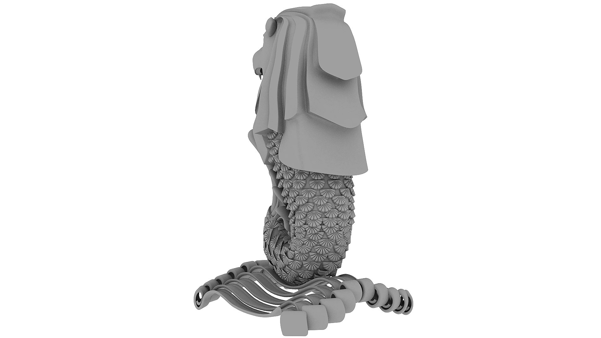 3D Merlion Singapore Lion - TurboSquid 1551189