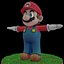 Mario Bros Rigged Low Poly PBR