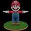 Mario Bros Rigged Low Poly PBR