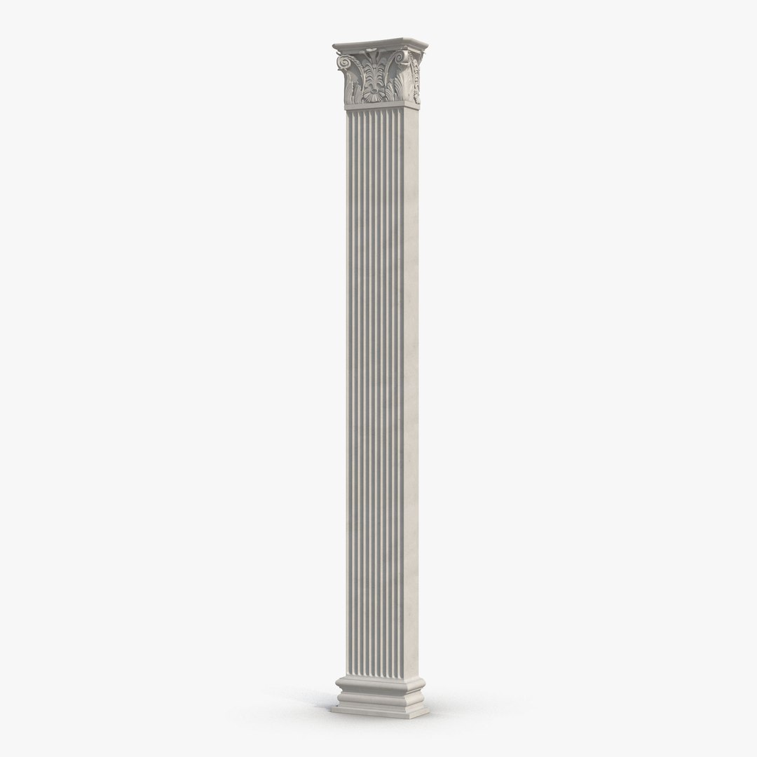 Column Corinthian Greco Roman 2 3D model preview