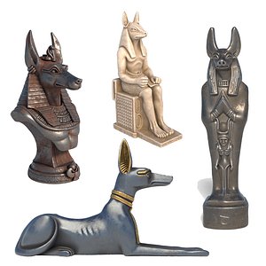 3D Anubis statue collection