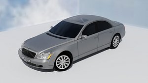 2004 Maybach 57 - Low Poly - Removable Badges - LOD - Custom Textures - EU  US Specs