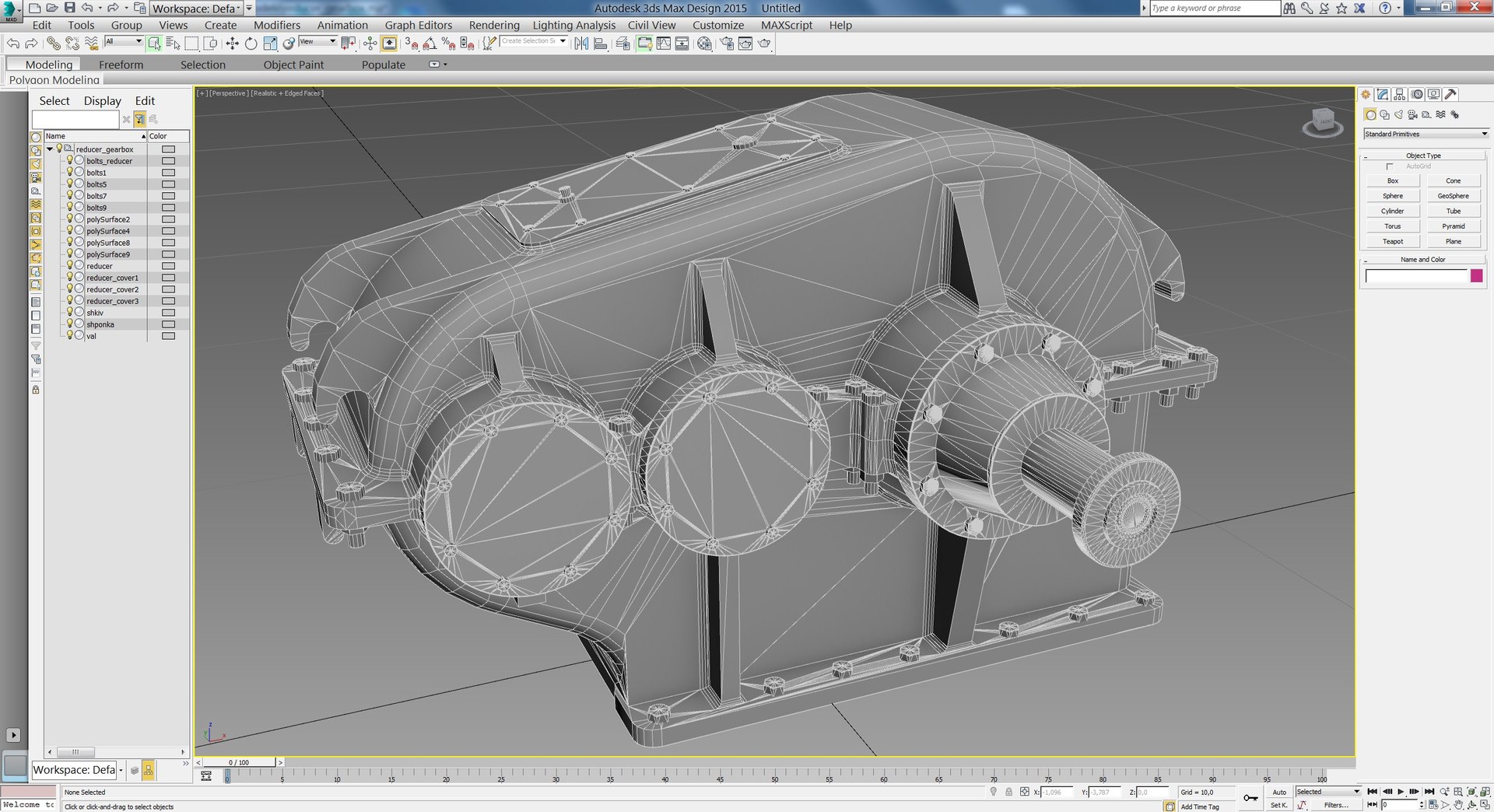 3D Reducer Gearbox - TurboSquid 1340409