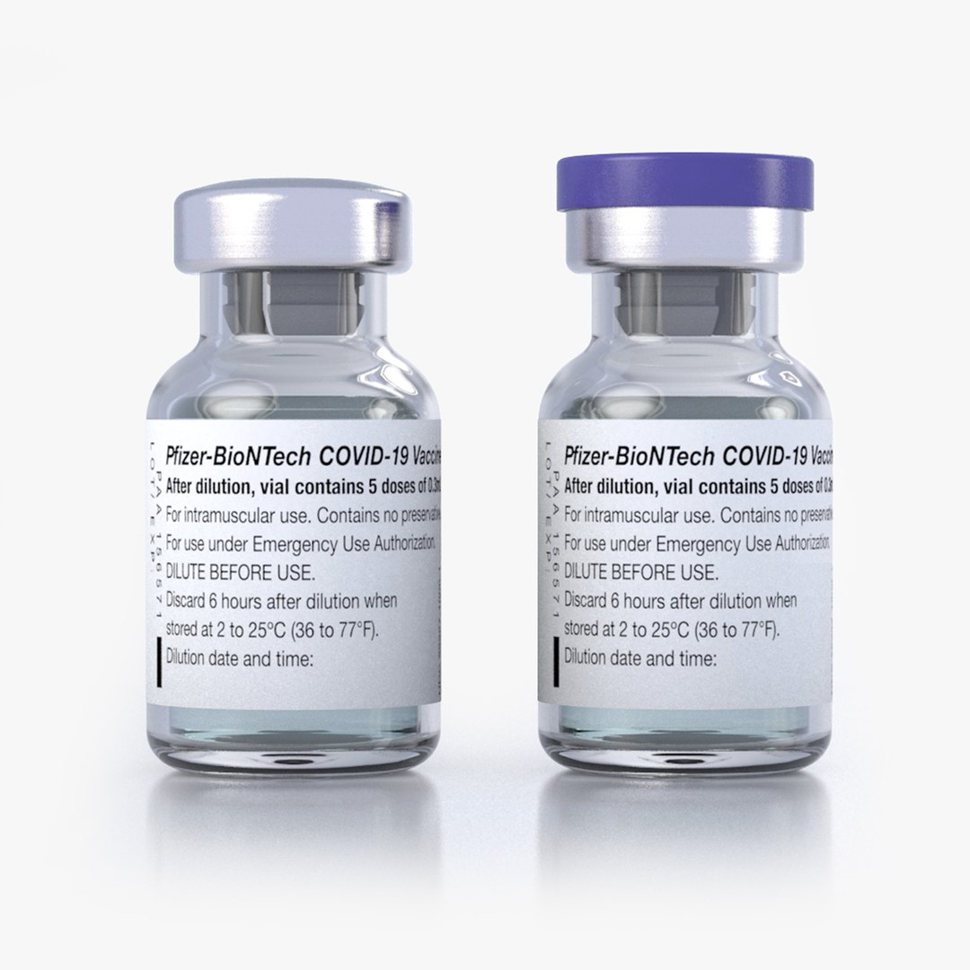 Serum Tubing Vials Pfizer BioNTech 3D Model TurboSquid 1718504