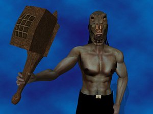 3d model royalty hammer