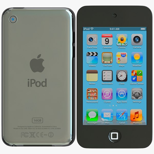 苹果iPod touch 16GB第四代3D模型- TurboSquid 719150