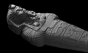 3D model ancient egypt pharaoh coffin