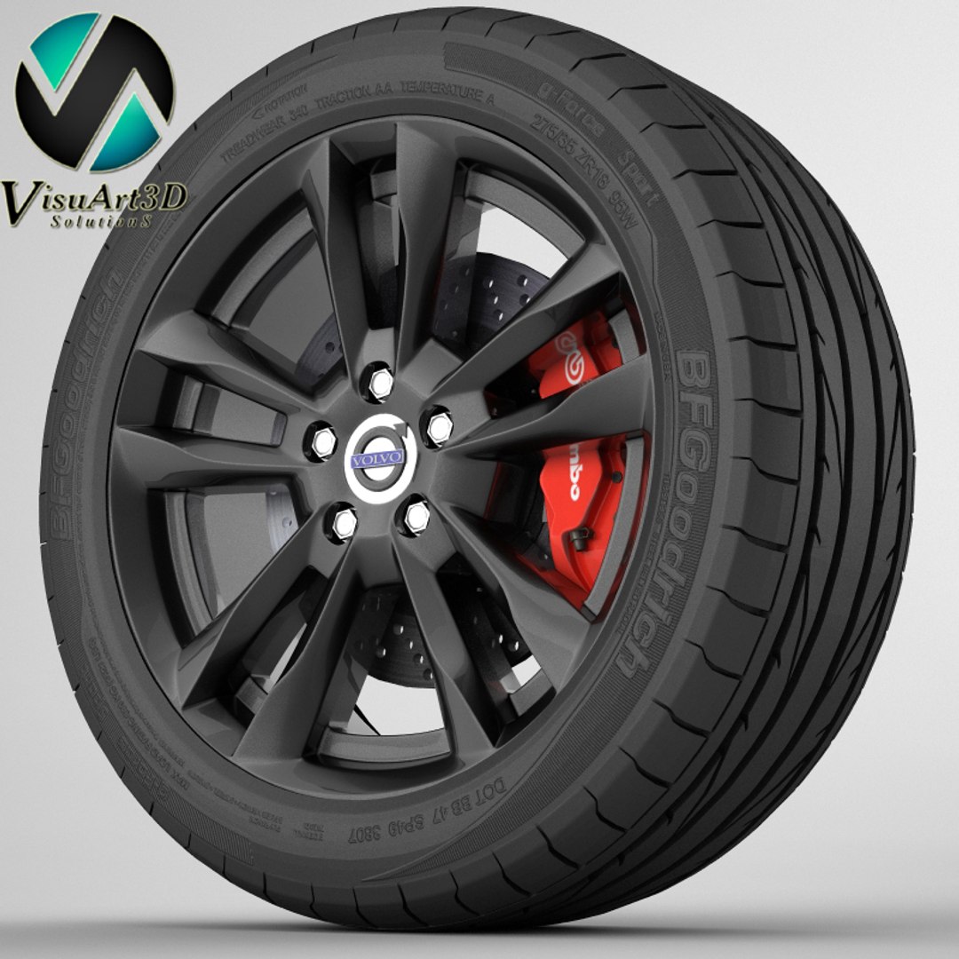 S60 Rim Tyre 3ds