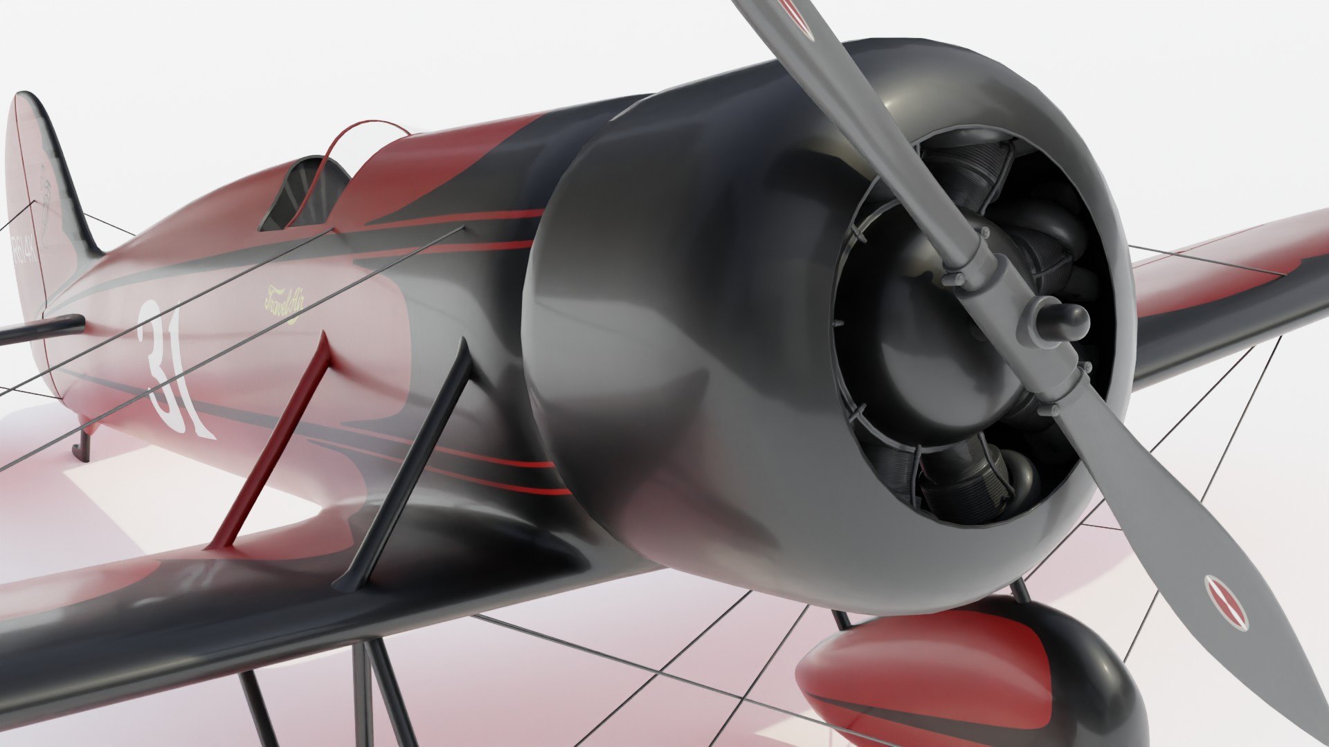 3D Travel Air Mystery Ship NR614K 31 - TurboSquid 2113939