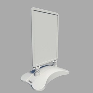 sign board 3d obj