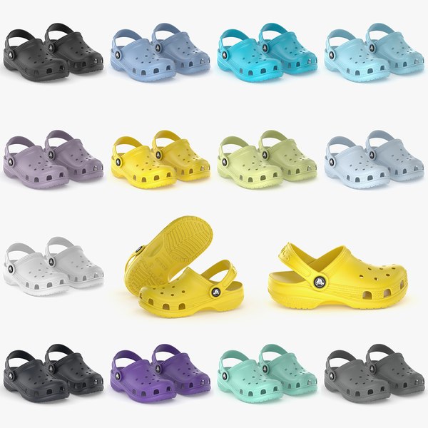 sandals crocs 3d model