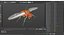 3D Drosophila Rigged for Cinema 4D model