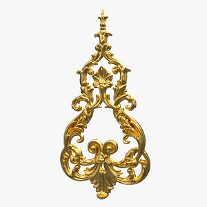 3D model Plaster Decorative Bow DS250
