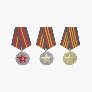 medal soviet union 3D model