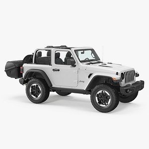 3D jeep wrangler thule transporter model