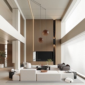 3D Modern living room