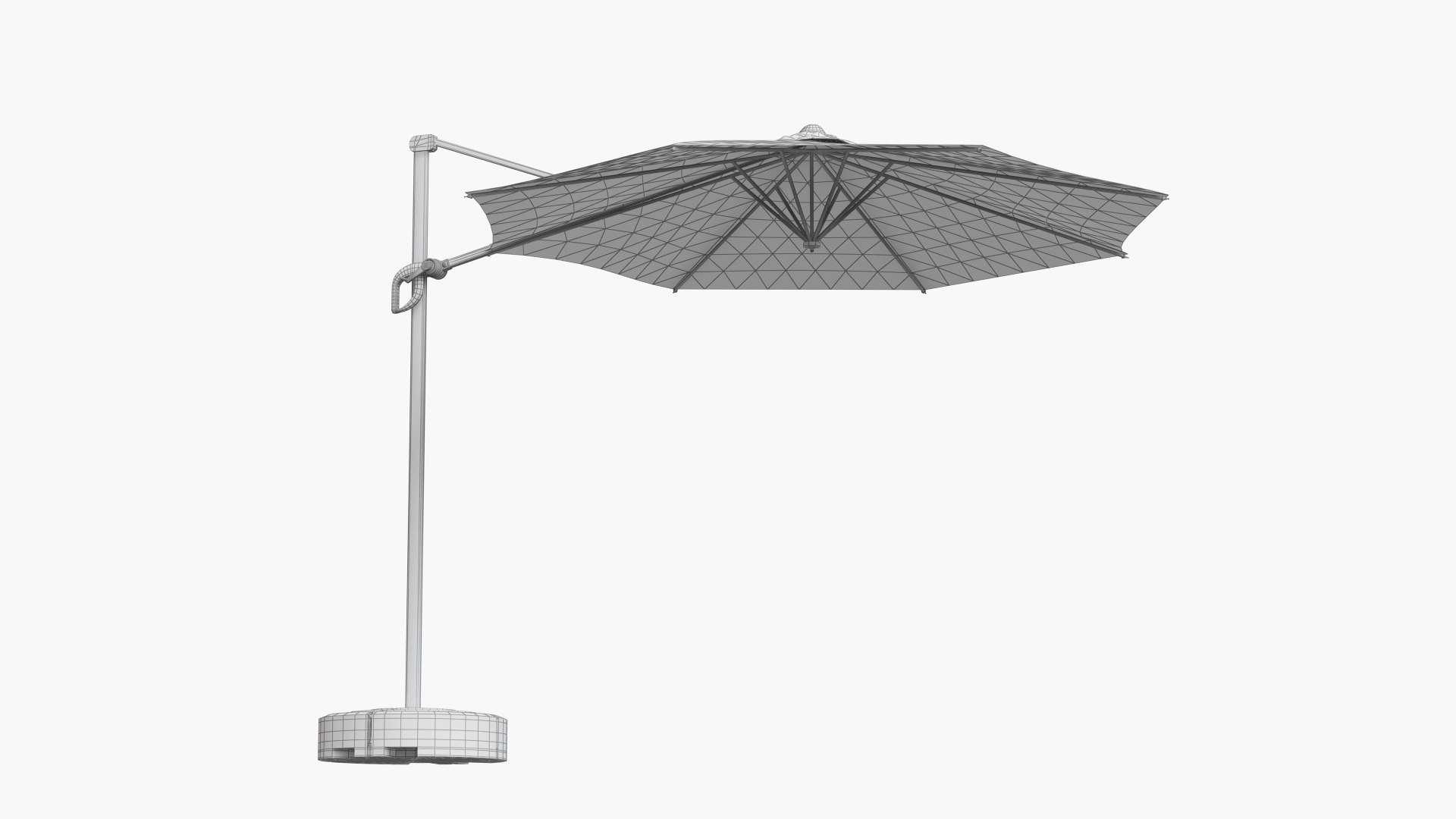 Beach Umbrella Jysk 3D Model TurboSquid 1602584