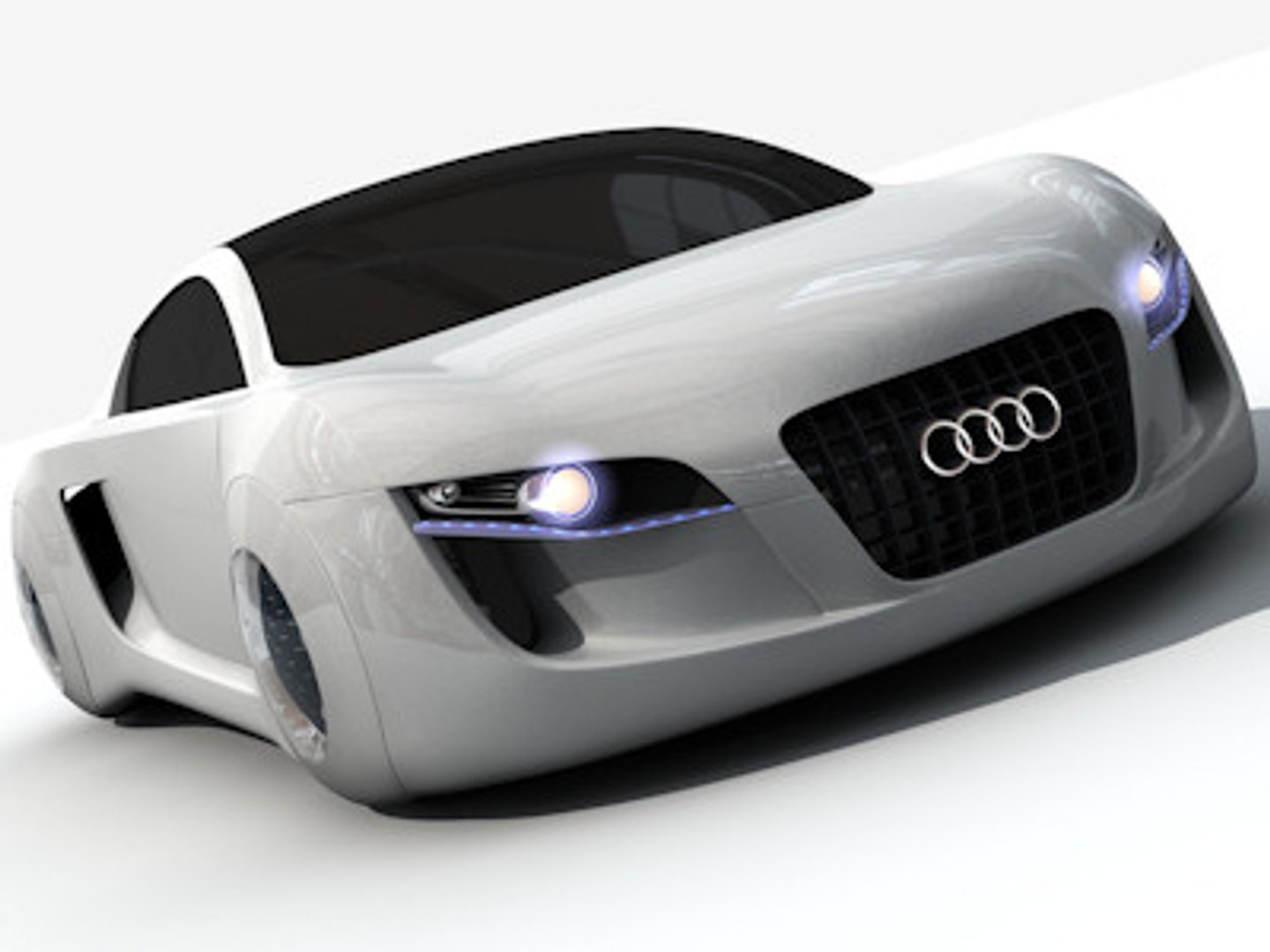 Audi RSQ Я робот. Акустическая система RSQ. Модель 1/18 Audi RSQ 3 - 2019 - серый металлик. RSQ-18. Rsq 20033